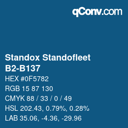 Color code: Standox Standofleet - B2-B137 | qconv.com