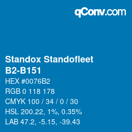 Color code: Standox Standofleet - B2-B151 | qconv.com
