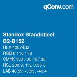 Color code: Standox Standofleet - B2-B152 | qconv.com