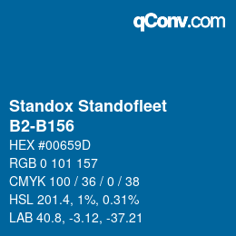 Color code: Standox Standofleet - B2-B156 | qconv.com