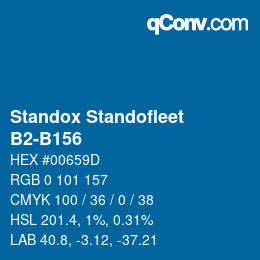 Código de color: Standox Standofleet - B2-B156 | qconv.com