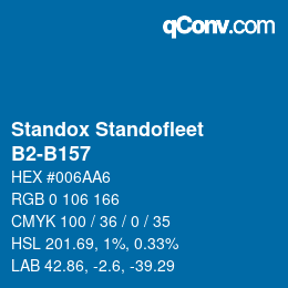 Color code: Standox Standofleet - B2-B157 | qconv.com