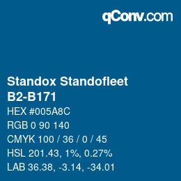 Color code: Standox Standofleet - B2-B171 | qconv.com