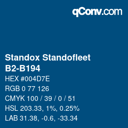 Color code: Standox Standofleet - B2-B194 | qconv.com