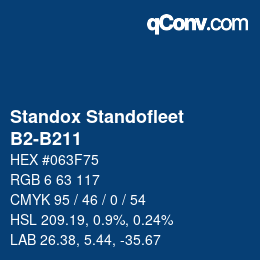 Color code: Standox Standofleet - B2-B211 | qconv.com
