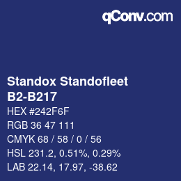 Color code: Standox Standofleet - B2-B217 | qconv.com