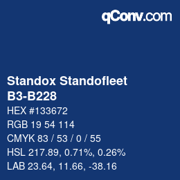 Color code: Standox Standofleet - B3-B228 | qconv.com
