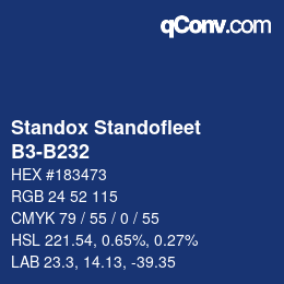 Color code: Standox Standofleet - B3-B232 | qconv.com