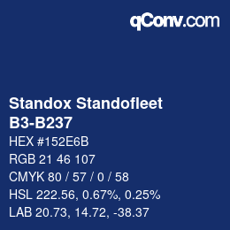 Código de color: Standox Standofleet - B3-B237 | qconv.com