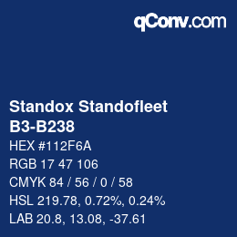 Farbcode: Standox Standofleet - B3-B238 | qconv.com