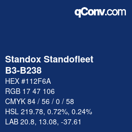 Color code: Standox Standofleet - B3-B238 | qconv.com