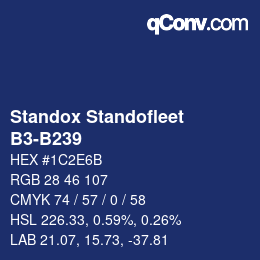 Color code: Standox Standofleet - B3-B239 | qconv.com