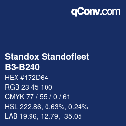 Color code: Standox Standofleet - B3-B240 | qconv.com