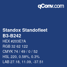 Code couleur: Standox Standofleet - B3-B242 | qconv.com