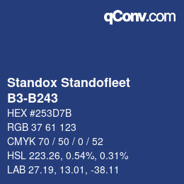 Color code: Standox Standofleet - B3-B243 | qconv.com