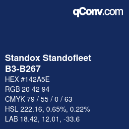 Color code: Standox Standofleet - B3-B267 | qconv.com