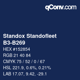 Color code: Standox Standofleet - B3-B269 | qconv.com