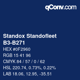 カラーコード: Standox Standofleet - B3-B271 | qconv.com