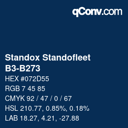 Color code: Standox Standofleet - B3-B273 | qconv.com