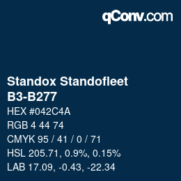 カラーコード: Standox Standofleet - B3-B277 | qconv.com