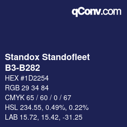Color code: Standox Standofleet - B3-B282 | qconv.com