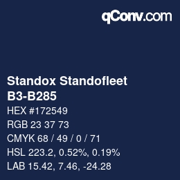 Color code: Standox Standofleet - B3-B285 | qconv.com