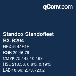 Color code: Standox Standofleet - B3-B294 | qconv.com