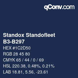 Color code: Standox Standofleet - B3-B297 | qconv.com