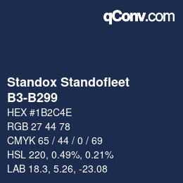 Color code: Standox Standofleet - B3-B299 | qconv.com