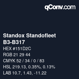 Color code: Standox Standofleet - B3-B317 | qconv.com