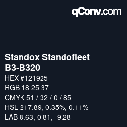 Farbcode: Standox Standofleet - B3-B320 | qconv.com
