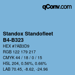 カラーコード: Standox Standofleet - B4-B323 | qconv.com