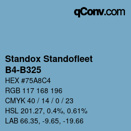 Código de color: Standox Standofleet - B4-B325 | qconv.com