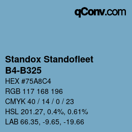 Code couleur: Standox Standofleet - B4-B325 | qconv.com