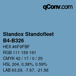 Farbcode: Standox Standofleet - B4-B326 | qconv.com