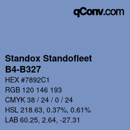 Código de color: Standox Standofleet - B4-B327 | qconv.com