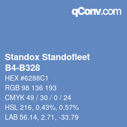 Code couleur: Standox Standofleet - B4-B328 | qconv.com