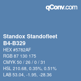 Código de color: Standox Standofleet - B4-B329 | qconv.com