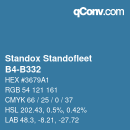 Color code: Standox Standofleet - B4-B332 | qconv.com