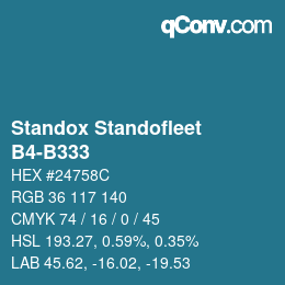 Farbcode: Standox Standofleet - B4-B333 | qconv.com