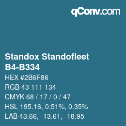 Farbcode: Standox Standofleet - B4-B334 | qconv.com