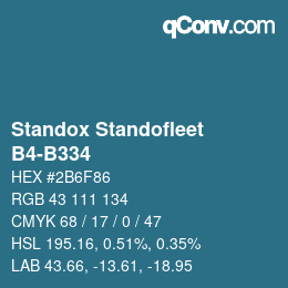 Código de color: Standox Standofleet - B4-B334 | qconv.com