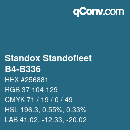 Código de color: Standox Standofleet - B4-B336 | qconv.com