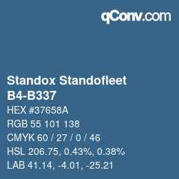 Código de color: Standox Standofleet - B4-B337 | qconv.com