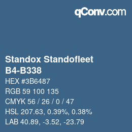 Color code: Standox Standofleet - B4-B338 | qconv.com