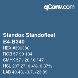 Color code: Standox Standofleet - B4-B340 | qconv.com