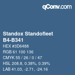 Código de color: Standox Standofleet - B4-B341 | qconv.com
