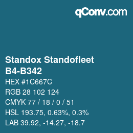 Código de color: Standox Standofleet - B4-B342 | qconv.com