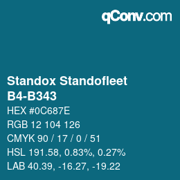 Color code: Standox Standofleet - B4-B343 | qconv.com