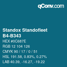 Código de color: Standox Standofleet - B4-B343 | qconv.com